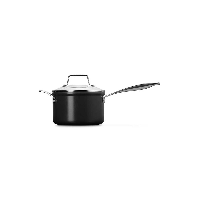 Le Creuset Non-Stick Ceramic Saucepan with Helper Handle 18cm image number 3